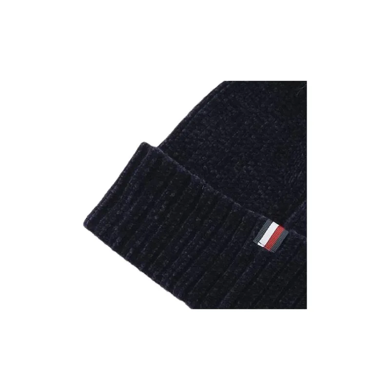 Tommy Hilfiger Polyester Acrylic Beanies Kids' Marine Blue-2