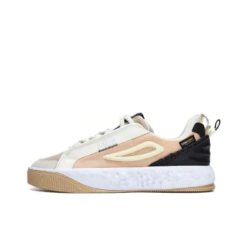 FILA VIVA Anti Slip Wear Resistant Low Top Skateboard Shoes Men's White Brown