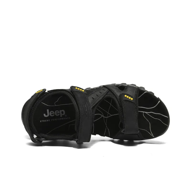 Jeep Beach Sandals Unisex Black-2