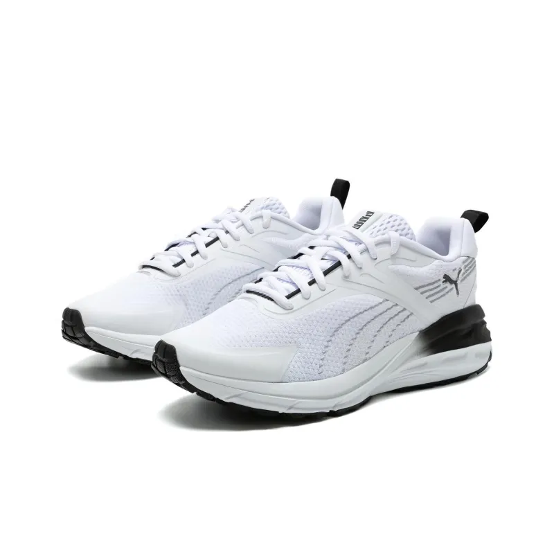PUMA Durable Breathable Low-Top Rubber Casual Running Shoes Unisex White Black-2