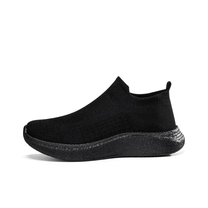 SENGUIBUCK Cushioning Breathable Lightweight Low-Top Casual Shoes Men's Black-1