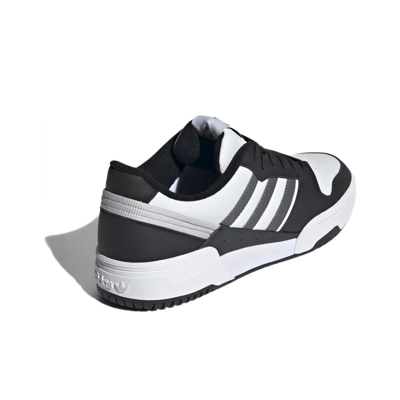 Adidas Originals Team Court 2 Cushioning Wear Resistant Low Top Skateboard Shoes Unisex Black White-2