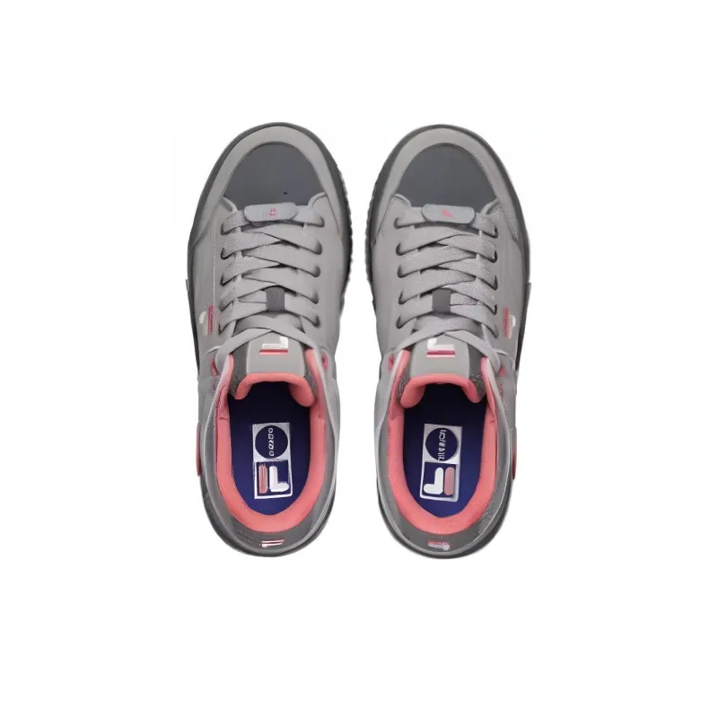FILA FUSION Low Top Skate Shoes 'Grey Pink' Women's-2