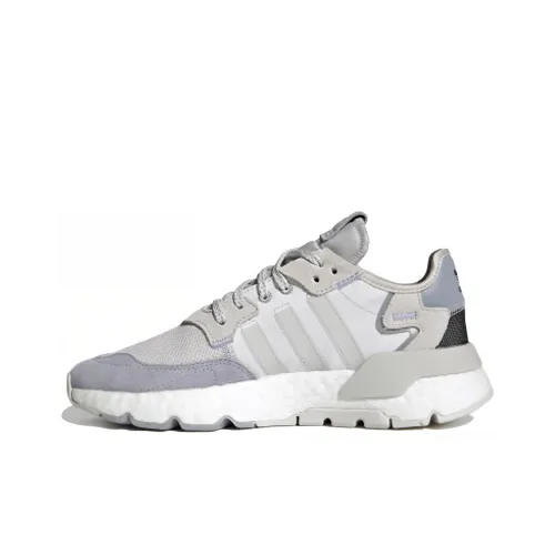 Adidas Originals Nite Jogger Casual Shoes Women's Low-Top Gray/White