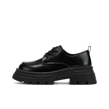Warrior Loafers Medium Heel Women's Black