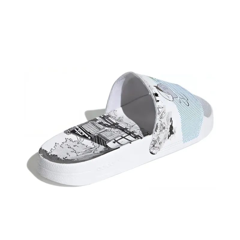 Adilette Monsters Inc. X Adidas Originals Lite 'Mike & Sulley'-4