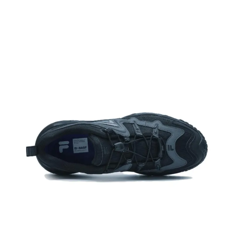 FILA FUSION KRIPTONITE Cushioning Lightweight Wear Resistant Low Top Casual Shoes Men's Black Gray-2