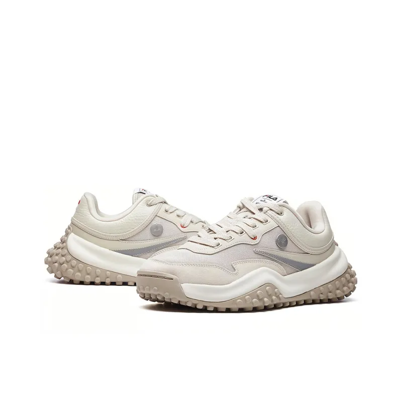 Mihara x FILA T1 Cushioned Slip Resistant Lightweight Low Top Chunky Sneakers Men's Sandshell Color-3