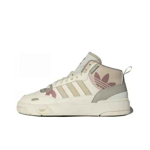 Adidas Originals Post Up Skateboard Shoes Women's Mid-Top Off White/Grey/Purple