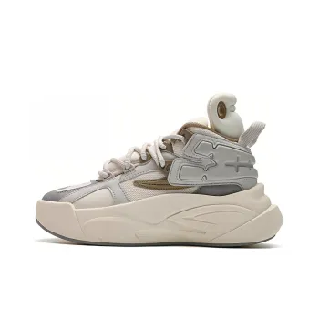 FILA FUSION THE MASH Cushioning Wear Resistant Low Top Vintage Basketball Shoes Women's White
