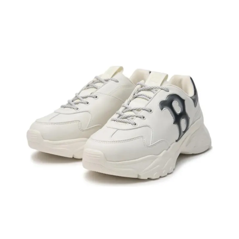 MLB Big Ball Chunky Boston Red Sox Team Cushioning, Wear Resistant Low Top Chunky Sneakers Unisex Ecru-2