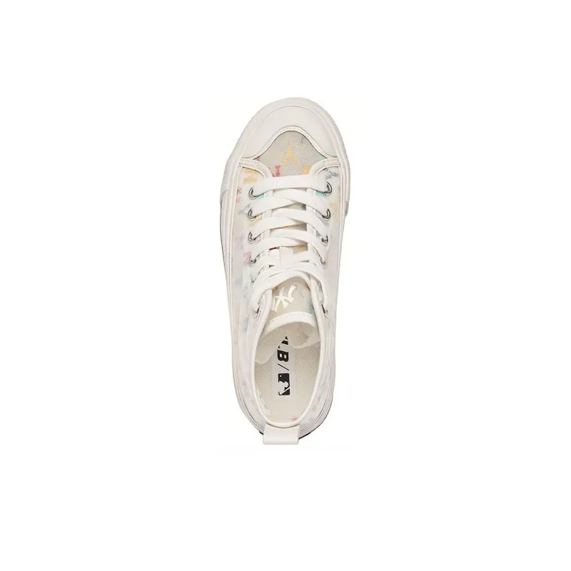 MLB Playball Canvas Shoes Unisex High Top White/Multicolor Color-3