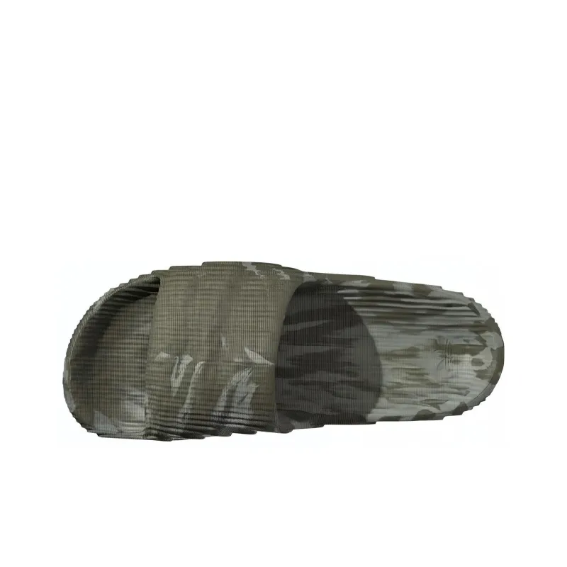 Adidas Adilette 22 Slides Olive Strata Silver Green-3