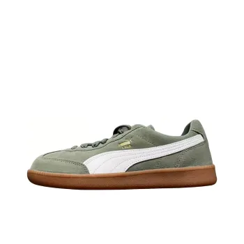 PUMA Suede Abrasion Resistant Breathable Low Top Skateboard Shoes Men's Green