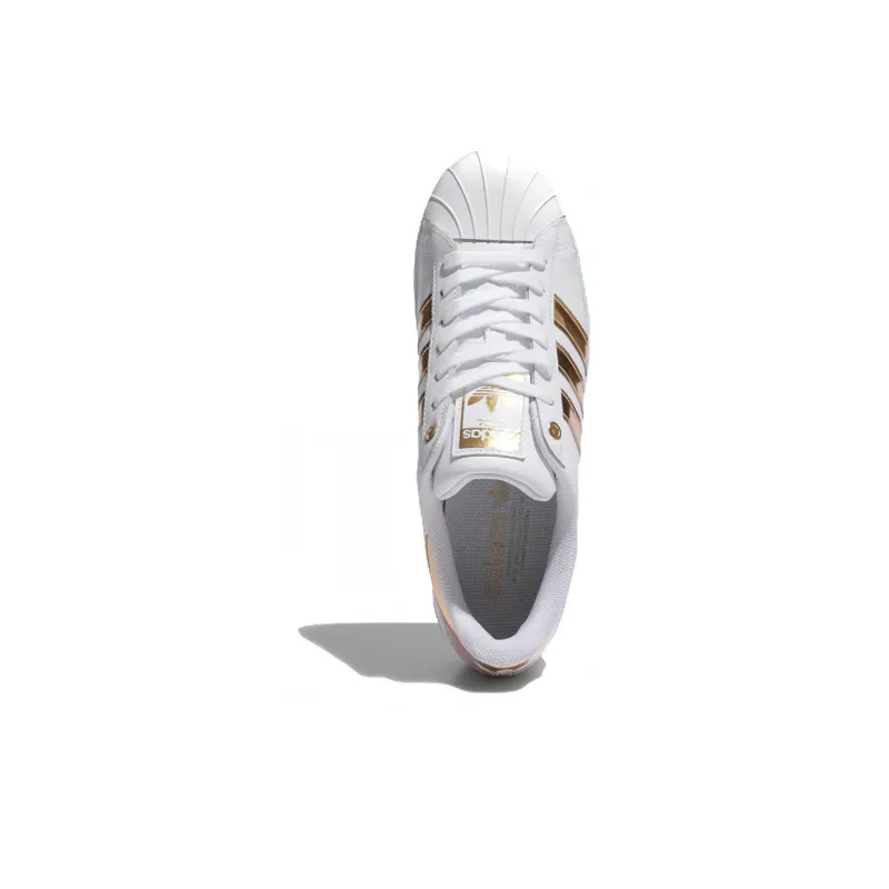 Adidas Originals Superstar Bold 'White Gold Metallic' Women's-3