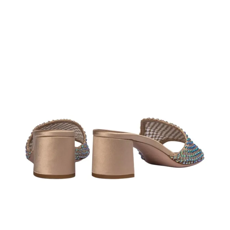 Le Silla Gilda 60mm Crystal embellished Mules Women's-4
