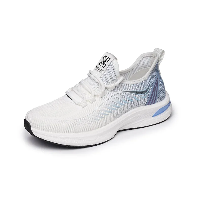 LAORENTOU Running Shoes Men Low Top Black/White-5