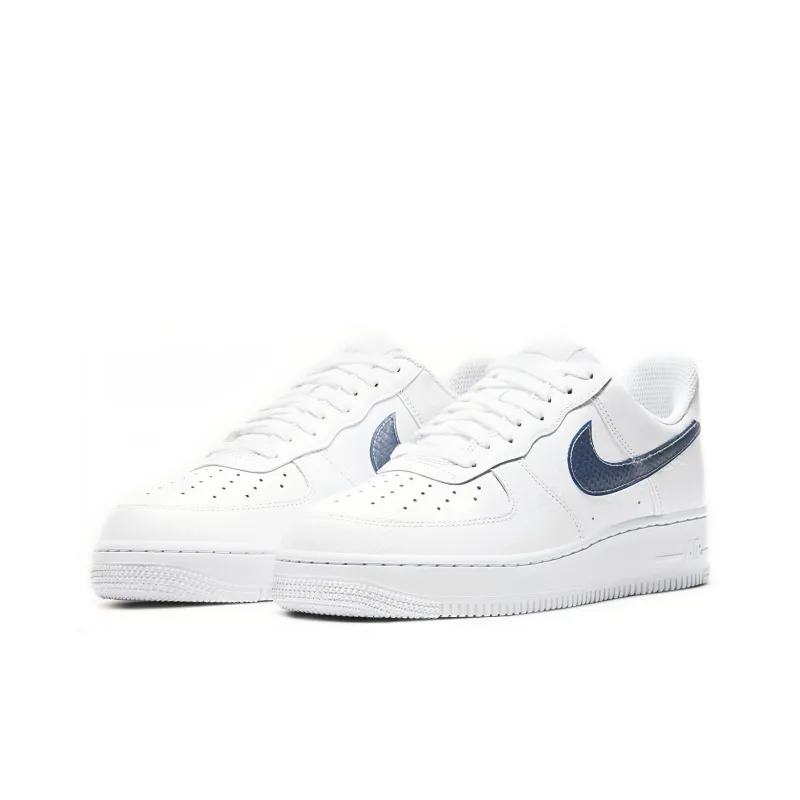 Nike Air Force 1 Low Pony Hair Snakeskin Midnight Turquoise-2