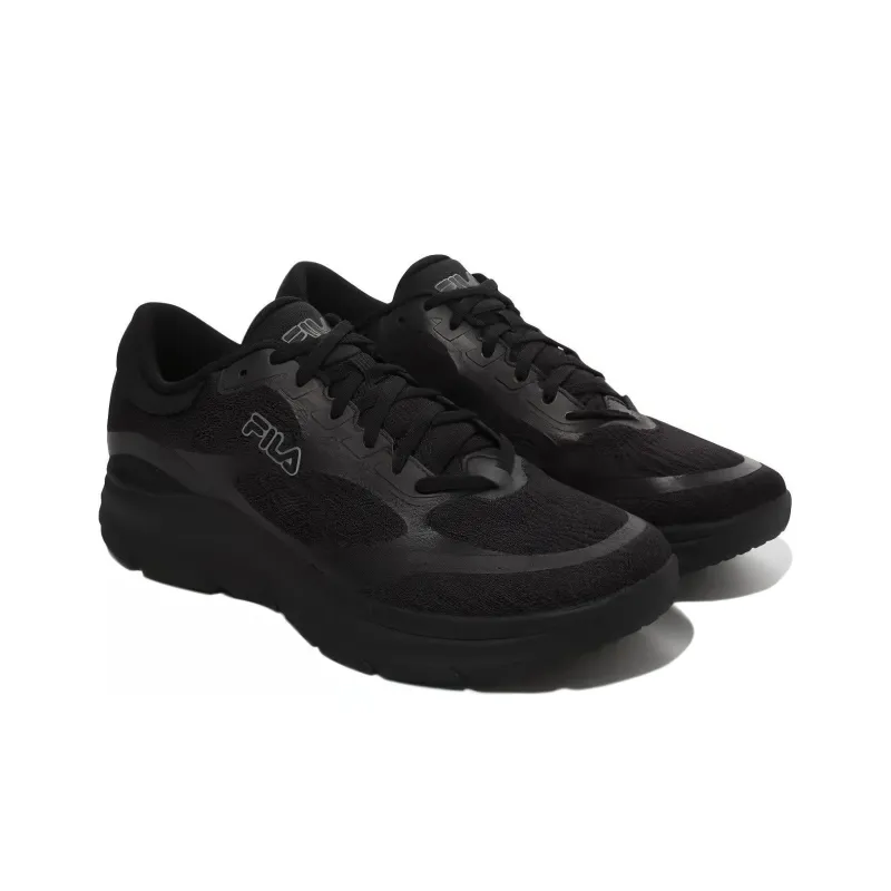 FILA Anti Slip Wear Resistant Low Top Casual Running Shoes Unisex Black-2