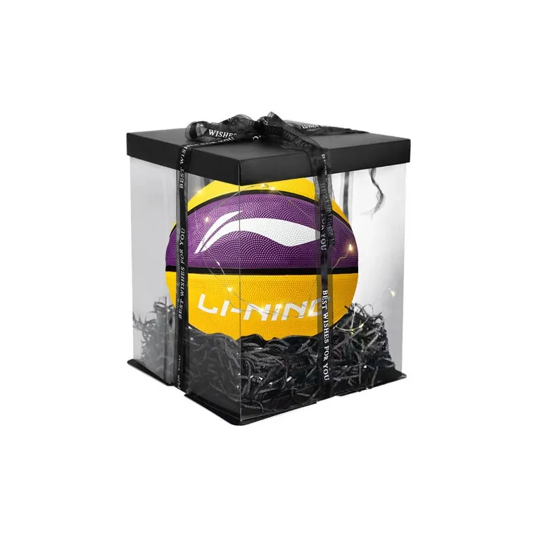 LiNing Rubber Basketball Yellow Purple White Size 5 Size 7 Training Unisex-4