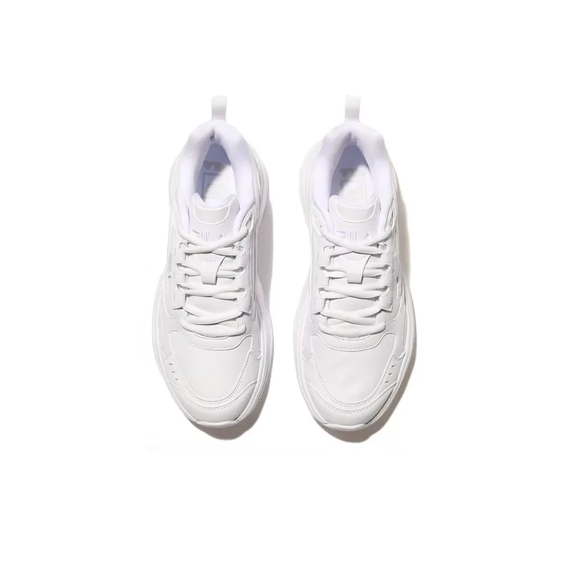 FILA Wood Block STR Cushioned Slip Resistant Abrasion Resistant Low Top Sports Casual Shoes Unisex White Korean Style-6