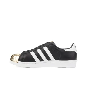 Adidas Originals Superstar Metal Toe Core Black Gold Toe Women's