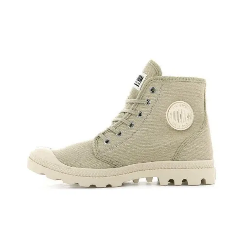 Palladium Pampa Canvas Shoes Unisex High-Top Light Gray