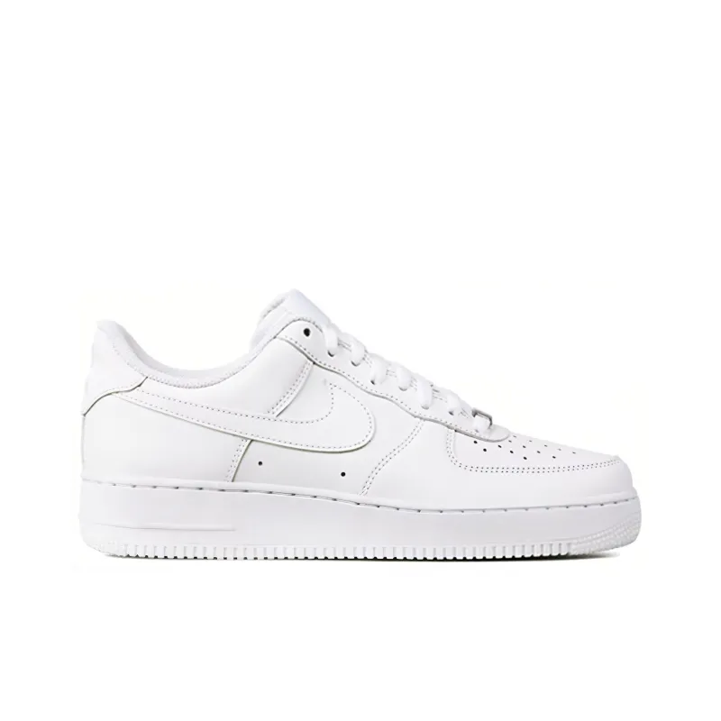 Nike Air Force 1 Low '07 White Black Metallic Silver Women's-1