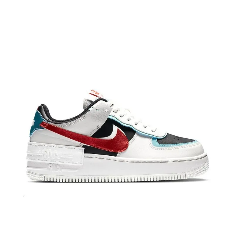 Nike Air Force 1 Low Shadow Bleached Aqua Chile Red Women's-1