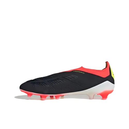 Adidas PREDATOR ELITE Soccer Shoes Unisex Low Top Black/Red