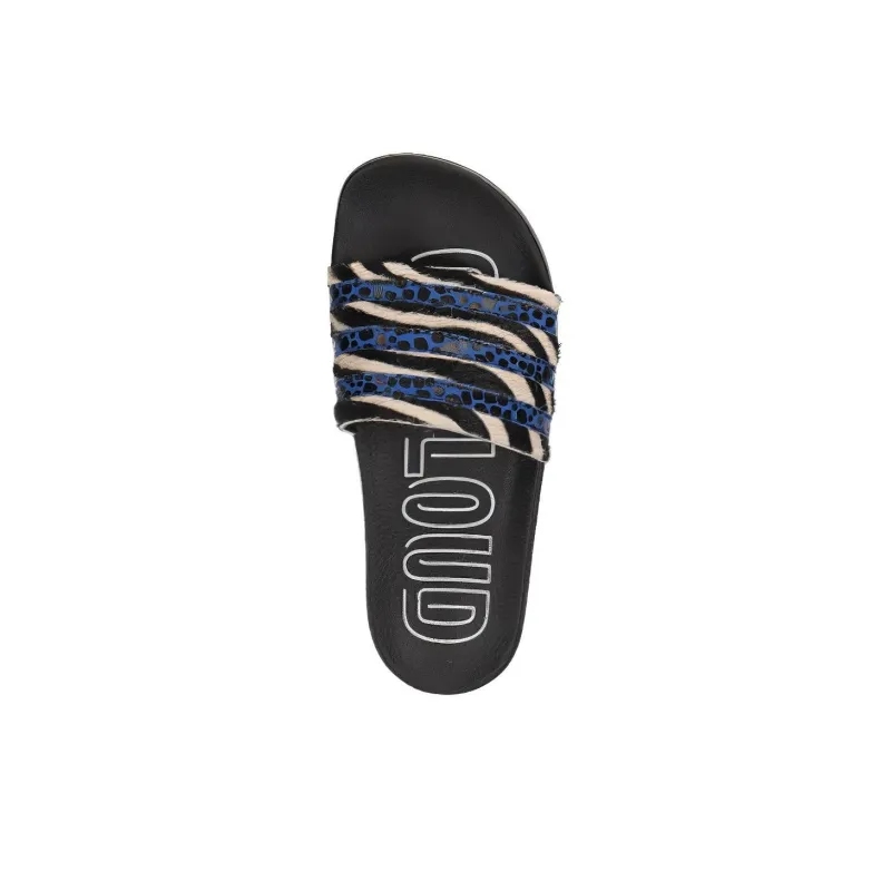 Adidas Originals Adilette 'Core Black Blue White' Women's-3
