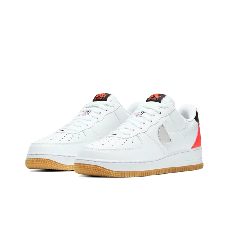 Nike Air Force 1 Low Nba White Crimson Gum-2