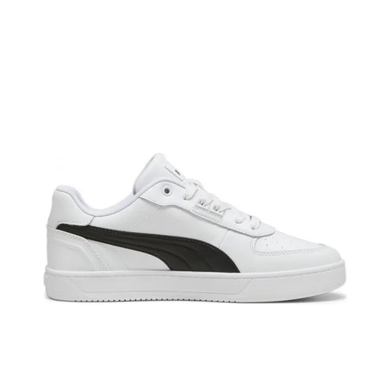 PUMA Caven Lightweight And Breathable Low Top Skateboard Shoes Unisex Black White-1