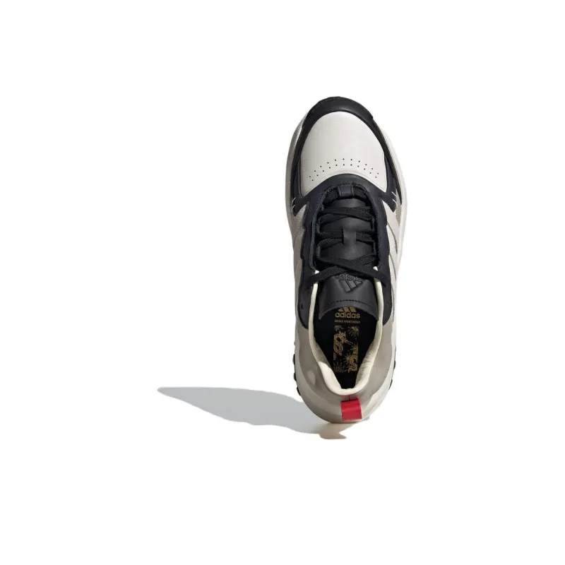 Adidas Maxxwavy Low Top Chunky Sneakers Unisex White Black Gray-4