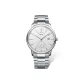 Silver Case White Dial Curved Steel Band