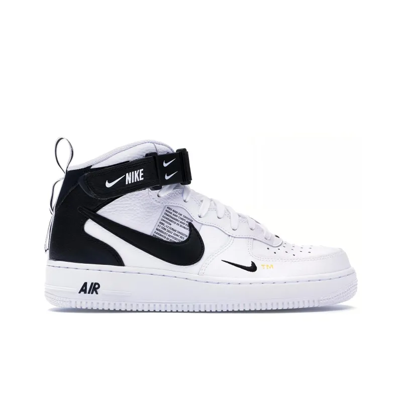 Nike Air Force 1 Mid Utility White Black-1