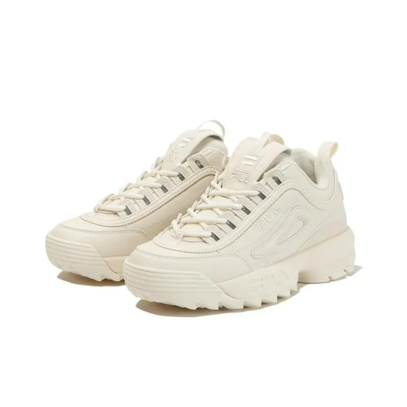 FILA Disruptor 2 Cushioning, Wear Resistant Low Top Casual Shoes Unisex Beige-2