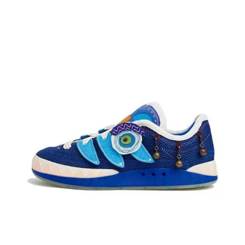 Melting Sadness X Adidas Originals Adimatic Skateboard Shoes Unisex Low-Top Blue