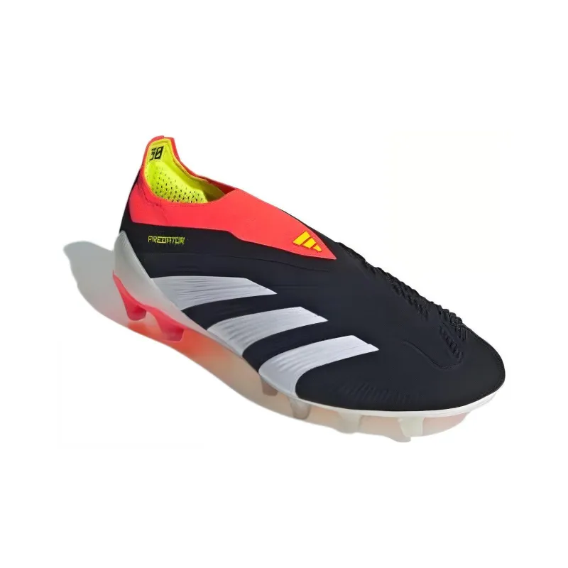 Adidas PREDATOR ELITE Soccer Shoes Unisex Low Top Black/Red-2