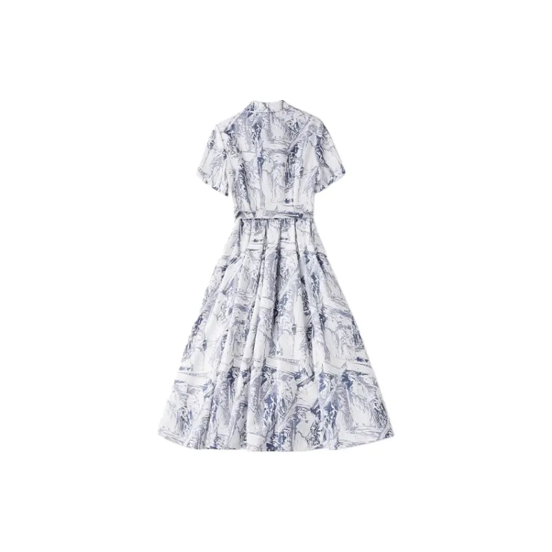 Mapping Short Sleeved Dresses Women's Multicolor-1