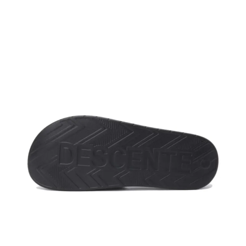 DESCENTE Slip Resistant Slide Slippers Unisex Black-4