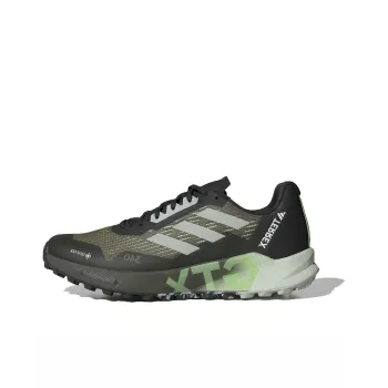 Adidas Terrex Agravic Flow 2.0 Slip Resistant Low Top Trail Running Shoes Men's Olive Green