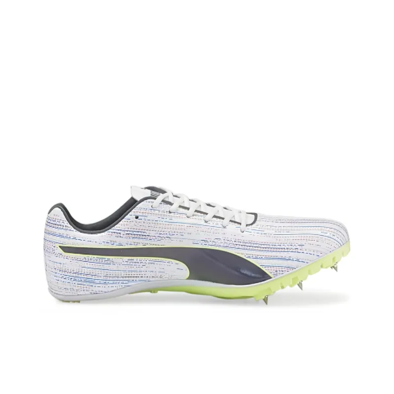 PUMA EvoSPEED Sprint 13 Cushioning, Wear Resistant Low Top Running Shoes Men's Yellow White-1