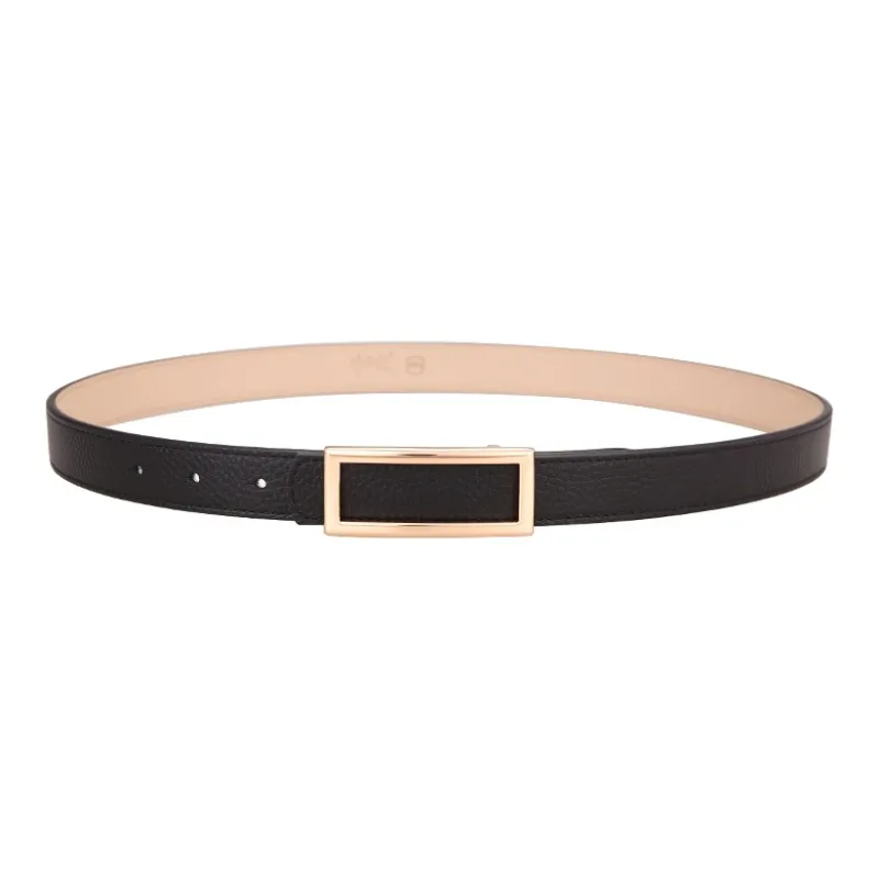 Cows Reign Top Grain Cow Leather Belts Women's Width 2.3CM-3