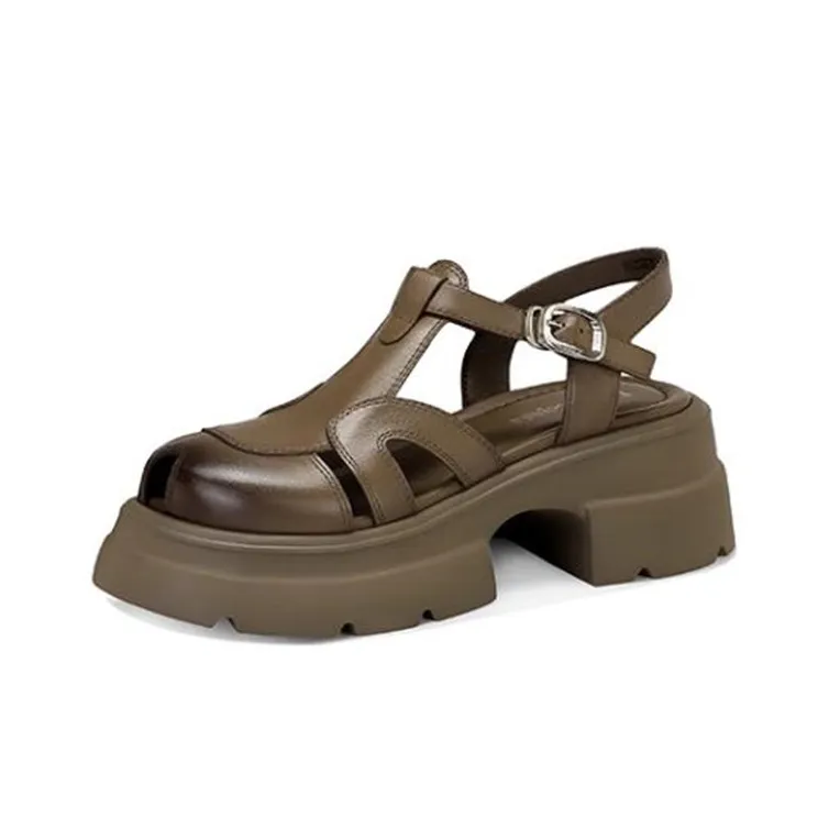 JESSICA SOPHIA Roman Sandals 5cm Women's Black-2