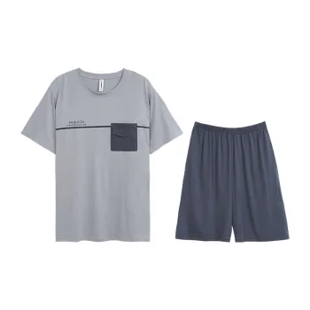 WOLFSFUL Pajama Set Men's Silver Gray