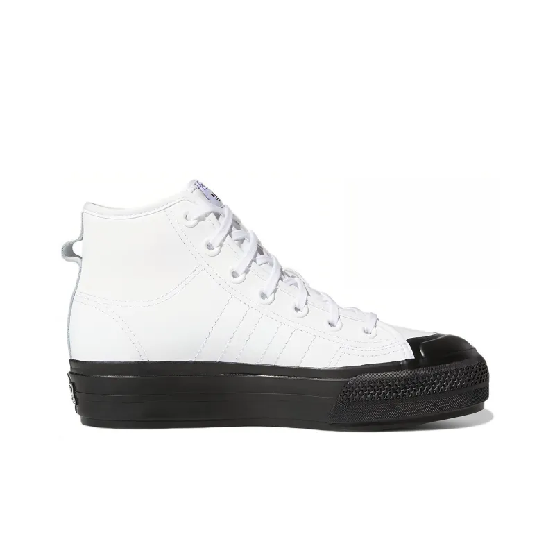 Adidas Nizza Rf Platform Mid White Black Women's-1
