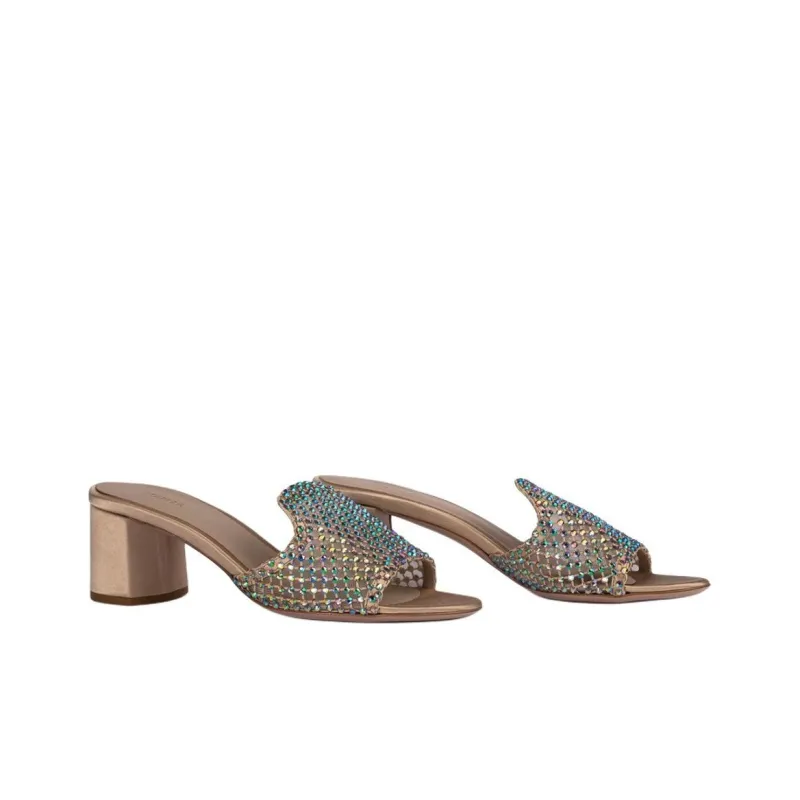 Le Silla Gilda 60mm Crystal embellished Mules Women's-3