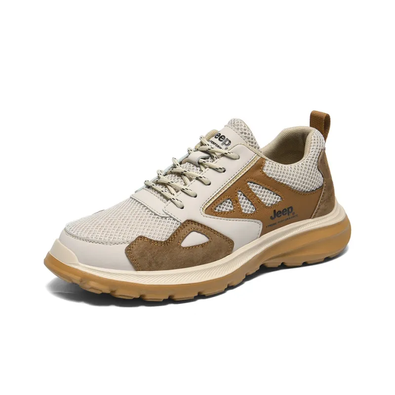 Jeep Shock Absorbers With Slip Resistant And Abrasion Resistant Properties Low Top Casual Running Shoes Men's-1