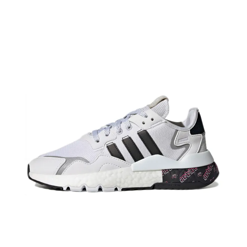 Adidas Originals Nite Jogger 'White Black Gray' Women's-0